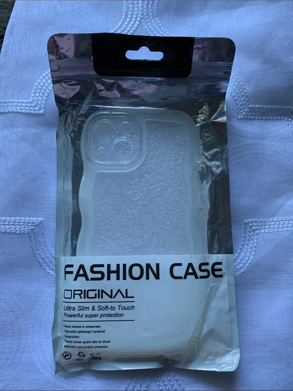 Clear Frosted Wave iPhone Case - Translucent White iPhone 13